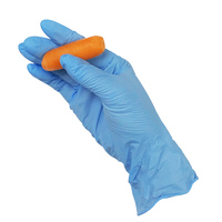 Fabricant de gros Gants robustes en nitrile blanc bleu 4 5 6 7 8mil sans poudre jetables de qualité alimentaire