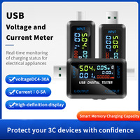Pengukur Tegangan USB Multifungsi, Pengukur Arus, Layar Digital, Penguji Kapasitas, Penguji Power Bank, Pengukur Tegangan Digital