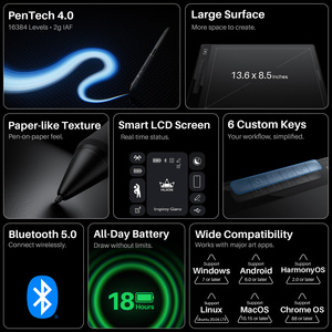 <span class=keywords><strong>Tavoletta</strong></span> <span class=keywords><strong>Grafica</strong></span> Huion Inspiroy Giano V2 G940L 13.6*8.5 Pollici Wireless per Illustrazione e Modellazione 3D - Product Image 2