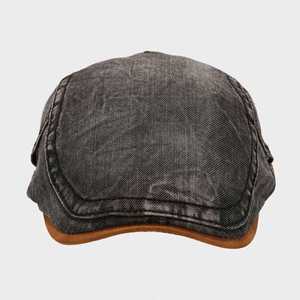 Béret en jean vintage pour hommes et femmes, casquette plate à bord court pour le quotidien, le sport, les activités de plein air et les voyages, idéale pour l'automne et l'hiver - Product Image 4