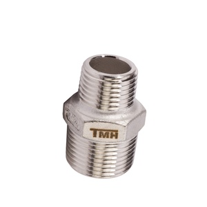 Raccord de tuyauterie hexagonal réducteur double filetage mâle en acier inoxydable forgé 304 BSP pour conduite d'eau et d'huile de yacht marin - Product Image 3
