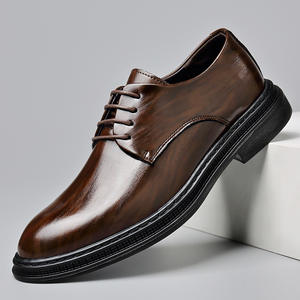Chaussures en cuir confortables et respirantes pour hommes 2026, style britannique, à semelle en caoutchouc de haute qualité, pour affaires et occasions décontractées - Product Image 2