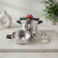 Autocuiseur à haute sécurité avec serrage Clipso, 22 cm, 24 cm, en acier inoxydable SUS304/SUS201, pour approvisionnement stratégique OEM