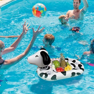 Portavasos inflable de vinilo con forma de piña para piscina, bandeja enfriadora para adultos, accesorio para fiestas en la piscina - Product Image 2