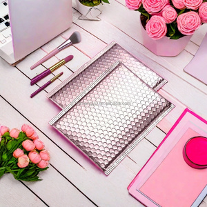 Phổ biến màu sắc 150*130 + 40 mét Rose Gold chống sốc kim loại Poly bong bóng bưu phẩm độn phong bì vận chuyển Túi bong bóng cho Express - Product Image 2