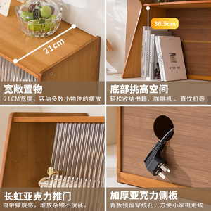 Étagère de bureau en bambou, organisateur de rangement, 3 niveaux, simple, multifonctionnelle, pour chambre d'étudiant - Product Image 4