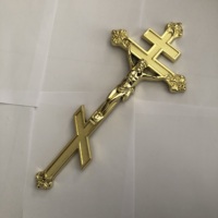 Cercueil montage croix orthodoxe en stock russe funérailles jésus croix cercueil croix cercueil accessoires