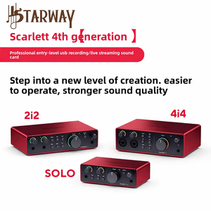 Interface d'enregistrement audio <span class=keywords><strong>SCARLETT</strong></span> <span class=keywords><strong>SOLO</strong></span> 4I4 de 4e génération, carte son d'enregistrement de 4e génération - Product Image 1