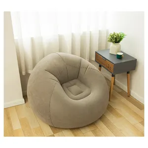 TS Custom Living room Lazy Sofa Bed Inflatable Sofa Chairs PVC Lounger Seat Bean Bag Chair