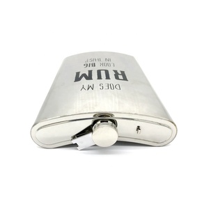 Sun Well Silver Mini Flasque à whisky en acier inoxydable 5oz, logo couleur unie, écologique, durable, design portable, style américain - Product Image 4