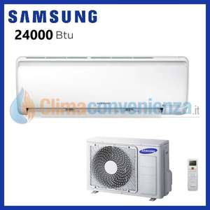 Climatizzatore Condizionatore Samsung Inverter serie MALDIVES QUANTUM 24000 BTU AR24NSFPEWQNEU R-410 - Product Image 1