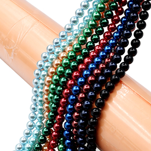 Nuovi Arrivi Perle Rotonde ad Alta Lucentezza 8mm Filo da 16 Pollici Colori Ispirati a <span class=keywords><strong>Swarovski</strong></span> <span class=keywords><strong>Perline</strong></span> Personalizzabili per Creazione di Gioielli - Product Image 2