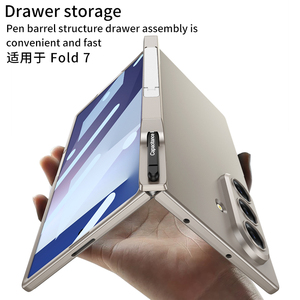 Étui de protection <span class=keywords><strong>avec</strong></span> béquille magnétique, protection intégrale, emplacement pour <span class=keywords><strong>stylet</strong></span> pour Samsung <span class=keywords><strong>Galaxy</strong></span> Z Fold7 <span class=keywords><strong>avec</strong></span> film de protection d'écran + <span class=keywords><strong>stylet</strong></span> - Product Image 4