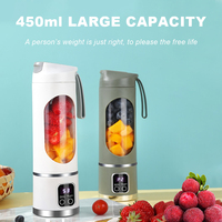 Cangkir Blender portabel, Blender Mini USB elektrik untuk minuman shake dan Smoothies, jus dengan 12 pisau