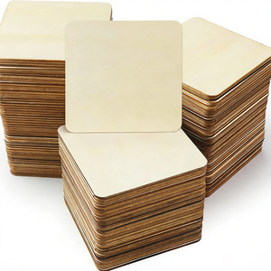 Letreros de Madera Chiyuan, Cuadrados, de Madera Maciza, Decoración Rústica para el Hogar, Paquete de Varias Piezas - Product Image 1