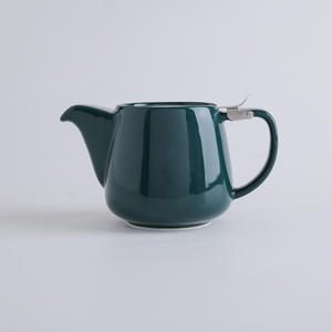 Großhandel Farbige Keramik-Teekannen, Meistverkaufte Teekannen und Wasserkessel mit Edelstahldeckeln und Sieben - Product Image 6