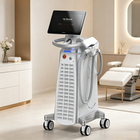Máquina Profesional de Depilación Láser de Diodo de 808nm, Depilación Permanente e Indolora con Enfriamiento por Hielo para Salón, con Cepillo de Limpieza Facial