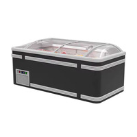 Congélateur commercial à double température en acier inoxydable avec dégivrage automatique, grande capacité, basse température