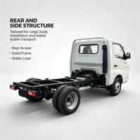 Truk Kargo Mini Harga Terjangkau Truk Mini Diesel Truk Pengangkut Barang Pedesaan 4X2 Truk Kargo Ringan