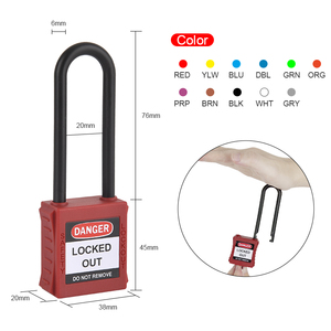 <span class=keywords><strong>Candado</strong></span> <span class=keywords><strong>de</strong></span> Nylon PA Colorido <span class=keywords><strong>de</strong></span> 76mm <span class=keywords><strong>de</strong></span> Elecpopular Industry, con Cilindros <span class=keywords><strong>de</strong></span> Seguridad y Grillete Aislante, Precios al por Mayor Disponibles - Product Image 4