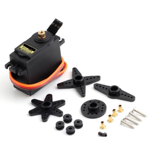 Servo de un solo brazo tipo disco MG995 996R 55G, totalmente metálico, de alto torque 13KG para aeromodelos y coches - Product Image 1