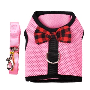 Arnés pequeño <span class=keywords><strong>para</strong></span> mascotas al aire libre, conjunto de chaleco y correa con decoración de lazo, arnés de correa <span class=keywords><strong>para</strong></span> el pecho <span class=keywords><strong>para</strong></span> Conejo, Hurón, conejillo de indias, hámster - Product Image 5