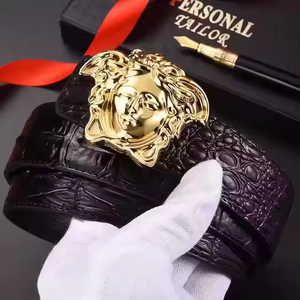 Cinturón de piel de vaca auténtica de alta calidad, longitud personalizada, estilos informales y formales para hombres y mujeres, pantalones vaqueros occidentales Vintage de aleación de hierro - Product Image 2