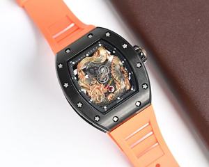 Reloj Mecánico con Movimiento Automático a Prueba de Agua, Diseño de Dragón Tallado en Color Naranja - Product Image 5