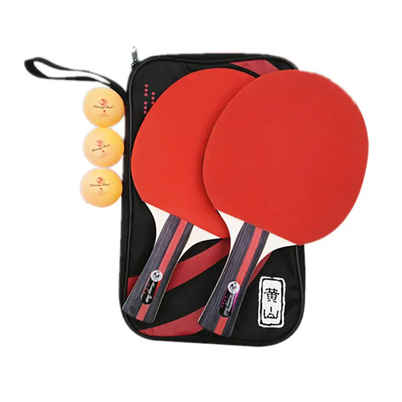 Tischtennis schlägerset 2-Schläger 3-Ball mit Trage tasche für Familien spaß Pingpong-Schlägers ets mit Handtaschen-Tischtennis-Set