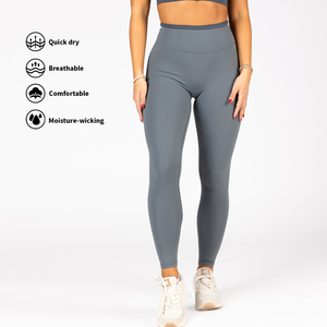 Leggings de Calidad Premium OEM, Logotipo Personalizado, Control de Abdomen Elástico, Ajustados, Suaves, Sin Marcas, Levanta Glúteos, para Yoga - Product Image 6
