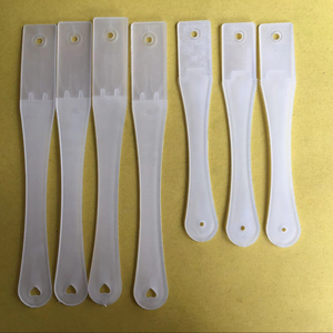 High Quality PP Transparent Virgin Material Advertising Gift Fan Rivet Handles 13.5*2CM for Plastic Crafts