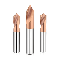 Foret de centrage et fraise à chanfreiner en carbure de tungstène, double usage, angles 60/90/120 degrés, personnalisable OEM/ODM pour CNC de haute précision