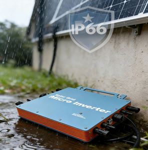 Micro-onduleur solaire simple avec protection anti-îlotnement, étanche IP66, résistant à la poussière, GT 1200W-1600W, haute efficacité, WIFI Cloud - Product Image 2