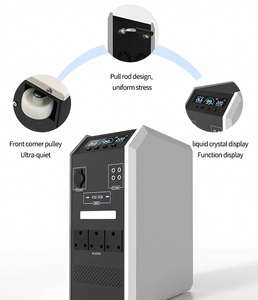 पोर्टेबल 5kw लिथियम आयन लाइफ 4 बैटरी ट्रॉली बॉक्स शुद्ध साइन वेव बाहरी बैटरी के लिए बाहरी ऊर्जा भंडारण बिजली स्टेशन - Product Image 5