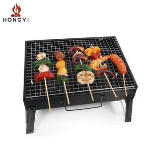 Parrilla portátil plegable de carbón Hongyi para barbacoa al aire libre con brochetas y rejilla para carne, estufa multifuncional para barbacoa - Product Image 3