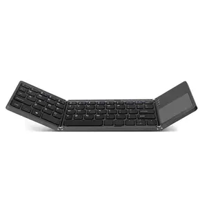 Mini-clavier pliable, sans fil, rechargeable, avec pavé tactile, OEM, logo personnalisé, bluetooth