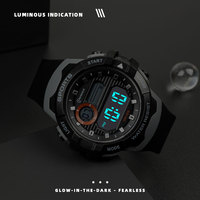Herren Digitale Sportuhr Wecker 3ATM Wasserdicht Luxus Digitale Sportuhr Outdoor Individuelles Logo Elektronische Digitaluhr