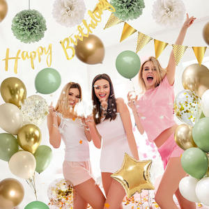 Decoraciones de cumpleaños salvajes Kit de arco de Globo Verde Salvia con cartel de feliz cumpleaños para suministros de fiesta verde salvia No hay comentarios todavía - Product Image 1