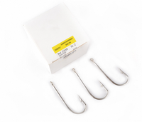 ZHUO RUN OEM/ODM 2330 2 #-20 # modèle hameçon en acier à haute teneur en carbone crochet barbelé 50 pièces/boîte 100 pièces/boîte hameçons de pêche en eau salée