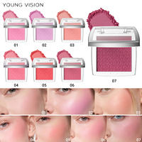 YOUNG VISION Tendance sur la plateforme : Palette de fards à joues gaufrés en tons rose et foncés - 7 couleurs au choix - Poudre de blush