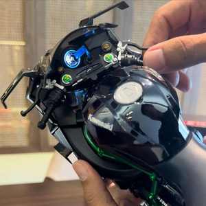 2024-10-XLG Modelo de Motocicleta <span class=keywords><strong>Kawasaki</strong></span> H2R a Escala 1:6, Juguete de Simulación en Aleación - Product Image 2