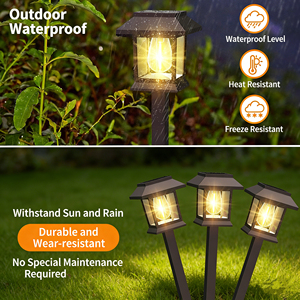 Lámpara Decorativa de Jardín LED Solar para Exteriores, Impermeable, con Filamento de Tungsteno, para Patio y <span class=keywords><strong>Camino</strong></span>, de Neonawall Garden Suppliers - Product Image 2