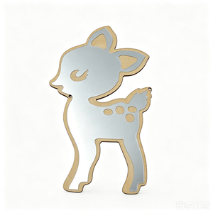 <span class=keywords><strong>Espejo</strong></span> <span class=keywords><strong>de</strong></span> Pared Acrílico Irrompible <span class=keywords><strong>con</strong></span> Marco <span class=keywords><strong>de</strong></span> Madera Contrachapada y Cuerda <span class=keywords><strong>de</strong></span> Yute, <span class=keywords><strong>Espejo</strong></span> Decorativo Personalizado <span class=keywords><strong>con</strong></span> Diseño <span class=keywords><strong>de</strong></span> Nubes, <span class=keywords><strong>Luna</strong></span>, Estrellas y Ciervos para Cuarto <span class=keywords><strong>de</strong></span> Niños - Product Image 1