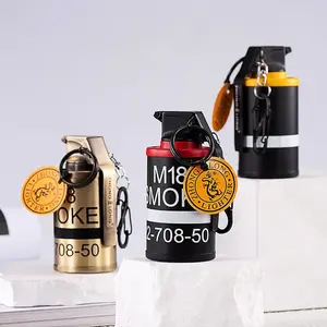 Encendedor de Gas <span class=keywords><strong>Butano</strong></span> con Diseño Creativo de <span class=keywords><strong>Granada</strong></span> y Logotipo de Dragón, Resistente al Viento, con Llama de Chorro, para Exteriores, Llavero, Adorno Personalizado Divertido - Product Image 4