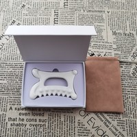 Quantité minimale de commande bas Style exquis cadeau velours cordon Guasha sac et Logo personnalisé emballage boîte-cadeau pour Gua Sha céramique grattage