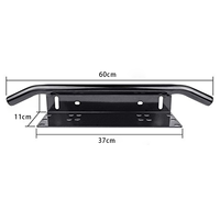 Support de cadre de plaque d'immatriculation avant Support de barre lumineuse LED Support de plaque d'immatriculation Accessoires de voiture