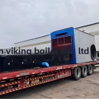 1.05MW Boiler Udara Panas Horizontal Multi-Bahan Bakar Biomassa/Kayu/Arang Batu 900.000 KCal Pasokan Udara Panas Ekstra