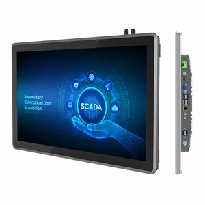 Embedded Wall Mounted All In 1 10 Points Pcap Touch Screen Industrial Pc Embedded Panel Pc With Win Linux Android Os