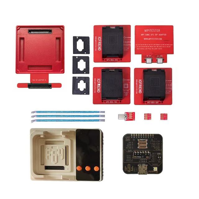 CAJA F64 Lite Programmer Mipitester UFS 153 254 297 EMMC UFS ISP Adapter for Mobile Phone Repair Tool