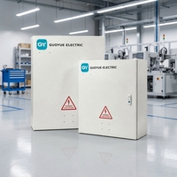 Boîtier de distribution électrique étanche IP65 en acier, deux tailles, vente directe usine pour approvisionnement mondial en gros